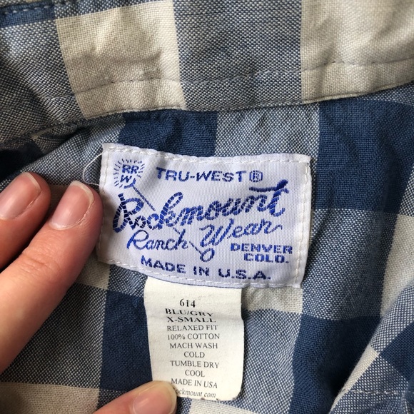 COPY - Rockmount Ranch Wear Snap Check Western Shirt - Picture 5 of 5